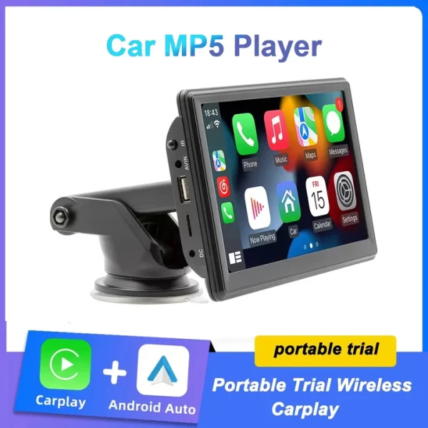 7 Inch Portable Multimedia Cigarette Input Support Carplay And Android