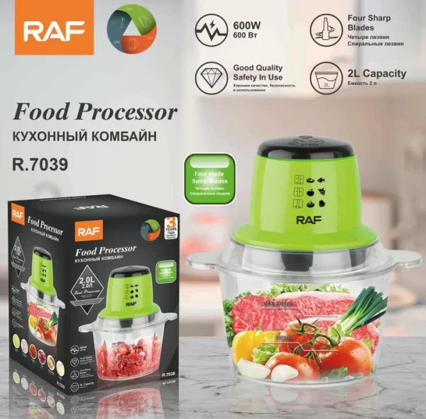 RAF 2L Electric Food Processor Meat Grinder