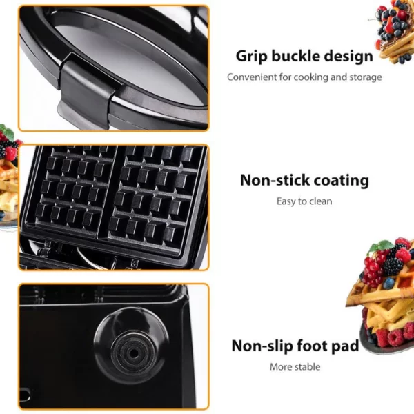 Raf Non-stick Electric Waffle Maker - Image 4