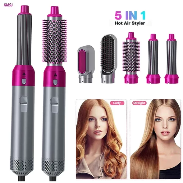 5 In 1 Hot Air Styler Hair Straightener - Image 2