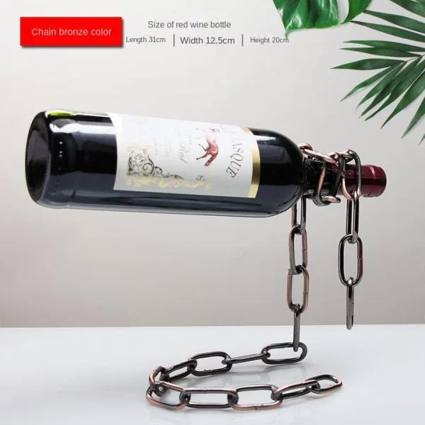 Wine Holder Metail Chain - White