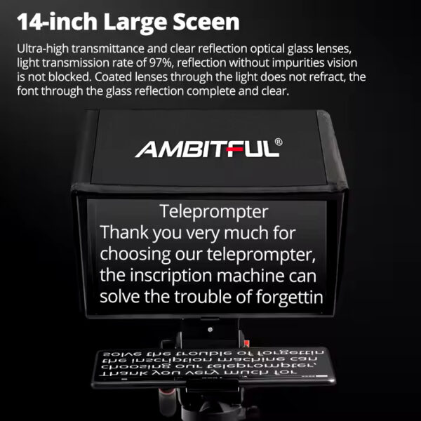 Ambitful T14 PRO Big Screen Prompter - Image 5