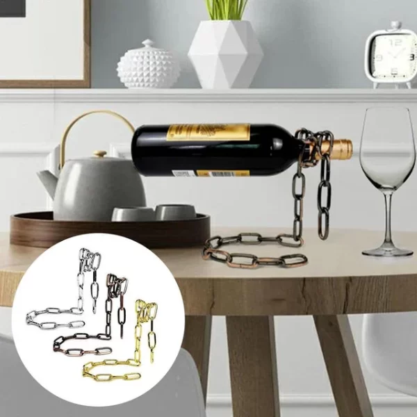 Wine Holder Metail Chain - White - Image 4