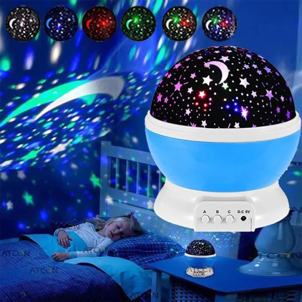 Star Master Dream Rotating Projection Lamp (Blue)