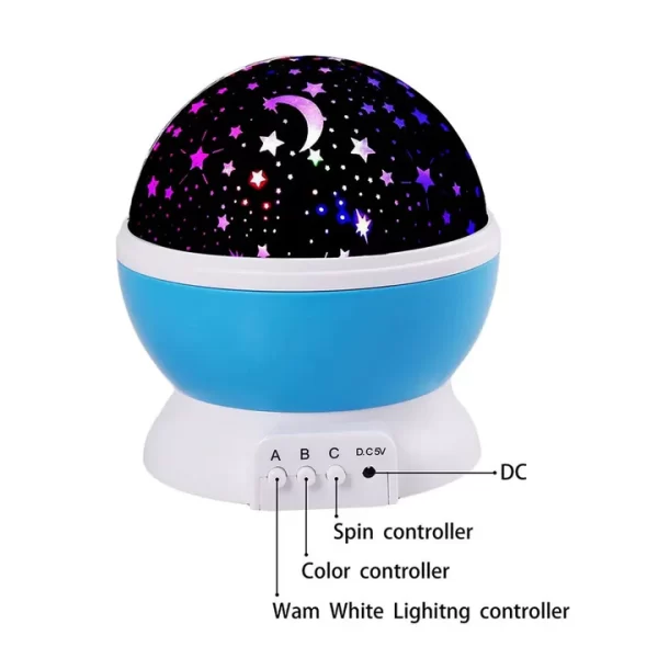 Star Master Dream Rotating Projection Lamp (Blue) - Image 4