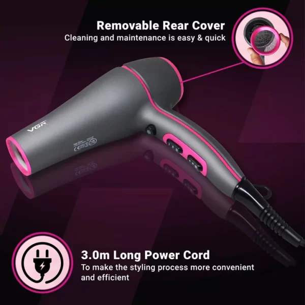 Vgr Professional Hair Dryer - Image 4